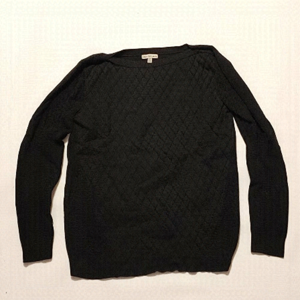 WARM Calvin Klein Dress Sweater BLACK Women's Size Medium Long Sleeve